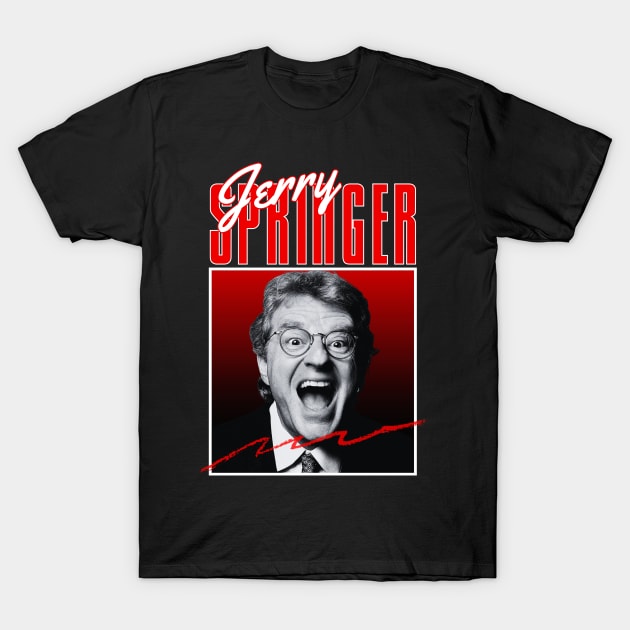 Jerry springer///original retro T-Shirt by DetikWaktu